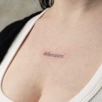 Fine Line Tattoo Schriftzug